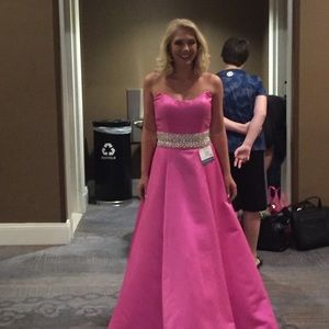 Laura Ashley pink a-line ball gown